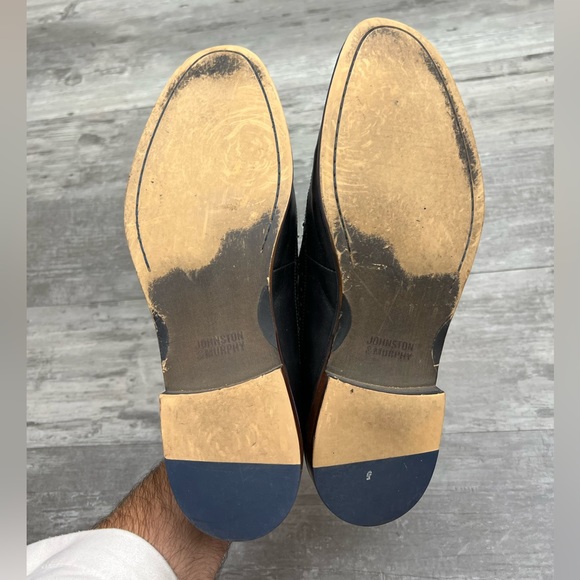 Johnston & Murphy Black Wingtip Derbys 12 M